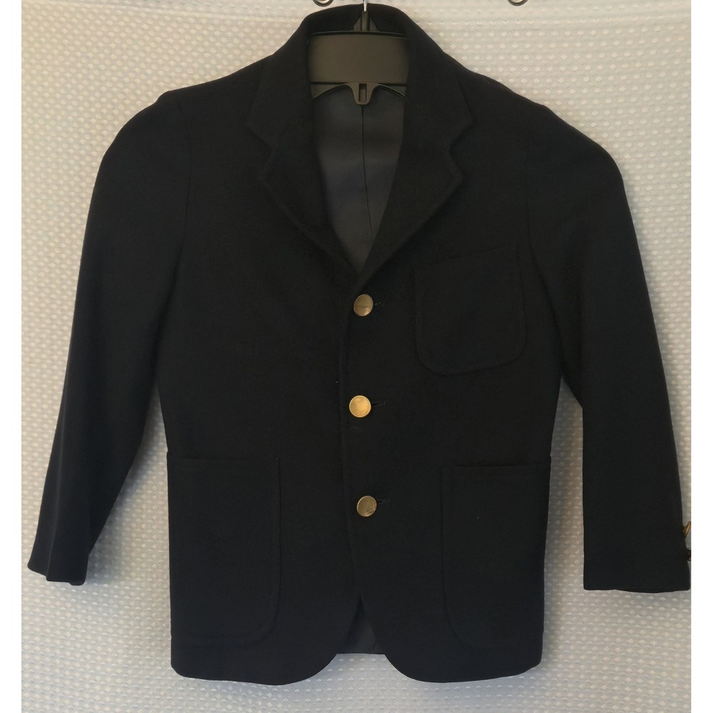 Brooks Brothers Boys Suit Coat Sport Coat Navy Blue Size 8 Vintage 6536 F81